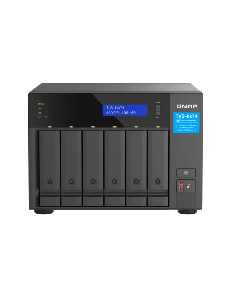 QNAP TVS-h674 NAS Torre Intel® Core™ i3 i3-12100 16 GB DDR4 0 TB QuTS hero Negro