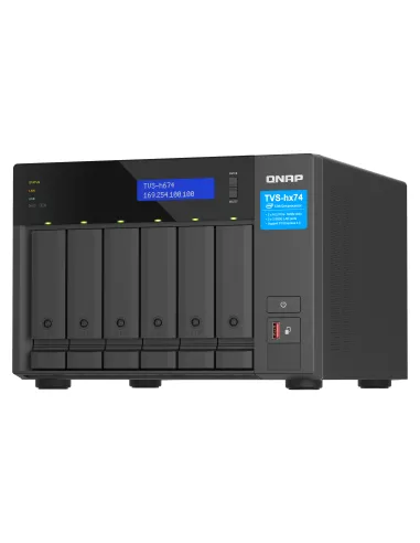 QNAP TVS-h674 NAS Torre Intel® Core™ i3 i3-12100 16 GB DDR4 0 TB QuTS hero Negro