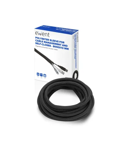 Ewent EW1561 organizador de cables Universal Pasacables Negro 1 pieza(s)