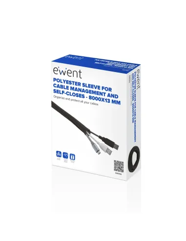 Ewent EW1561 organizador de cables Universal Pasacables Negro 1 pieza(s)