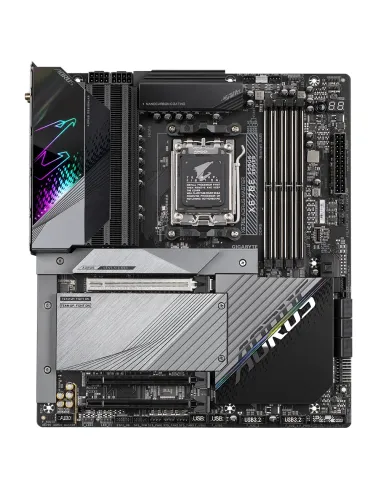 GIGABYTE X670E AORUS MASTER Placa base - Compatible con AMD Ryzen 9000 Series CPUs, 16+2+2 Phases Digital VRM, up to 8000MHz