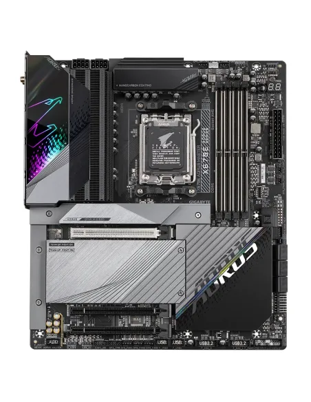 GIGABYTE X670E AORUS MASTER Placa base - Compatible con AMD Ryzen 9000 Series CPUs, 16+2+2 Phases Digital VRM, up to 8000MHz