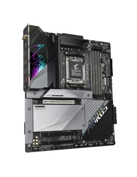 GIGABYTE X670E AORUS MASTER Placa base - Compatible con AMD Ryzen 9000 Series CPUs, 16+2+2 Phases Digital VRM, up to 8000MHz