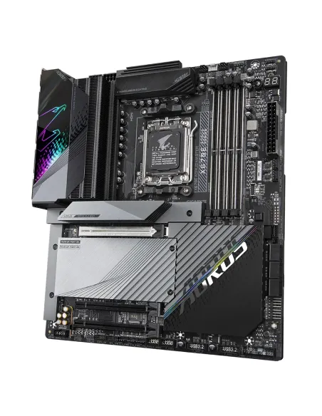 GIGABYTE X670E AORUS MASTER Placa base - Compatible con AMD Ryzen 9000 Series CPUs, 16+2+2 Phases Digital VRM, up to 8000MHz