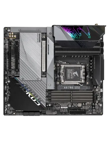 GIGABYTE X670E AORUS MASTER Placa base - Compatible con AMD Ryzen 9000 Series CPUs, 16+2+2 Phases Digital VRM, up to 8000MHz