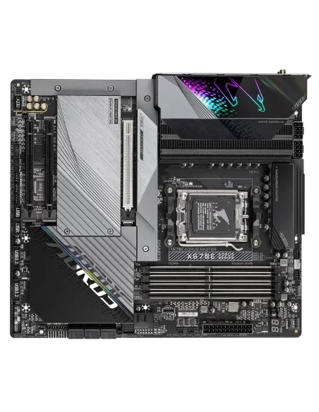 GIGABYTE X670E AORUS MASTER Placa base - Compatible con AMD Ryzen 9000 Series CPUs, 16+2+2 Phases Digital VRM, up to 8000MHz