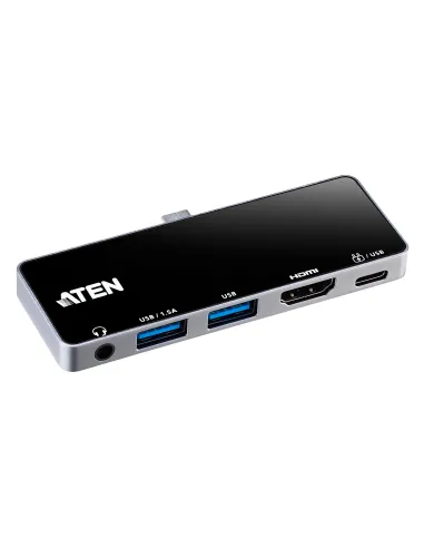 ATEN Docking station de viaje USB-C con pasarela de alimentación