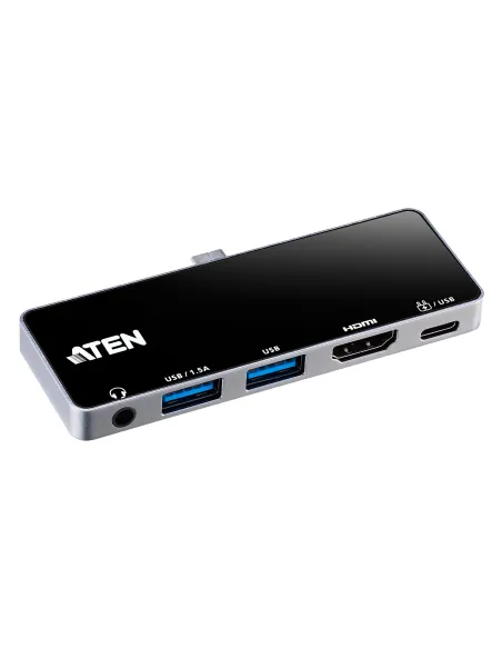 ATEN Docking station de viaje USB-C con pasarela de alimentación