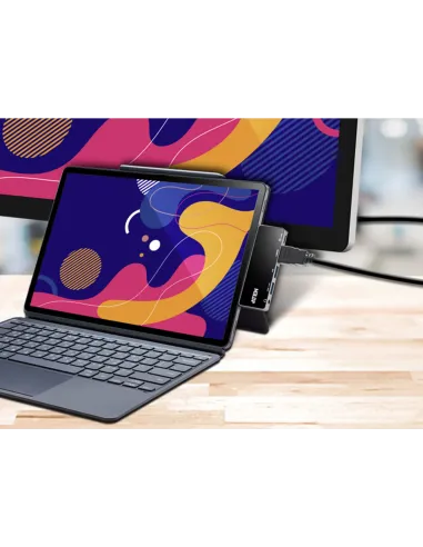 ATEN Docking station de viaje USB-C con pasarela de alimentación
