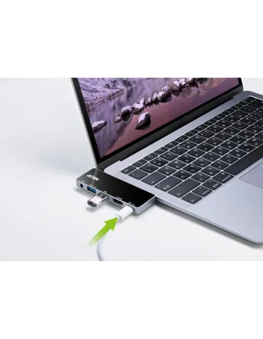 ATEN Docking station de viaje USB-C con pasarela de alimentación