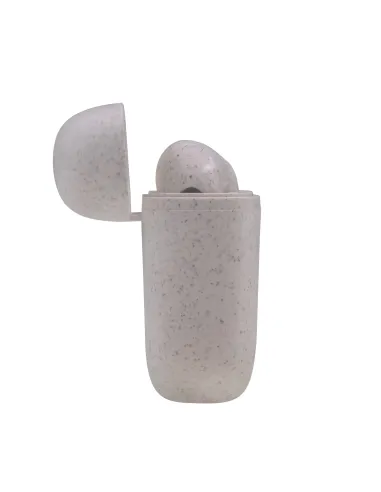 Mars Gaming MHI-ECO, Auriculares Inalámbricos TWS Ecológicos, Bluetooth 5.1, Micrófono, Material Orgánico Wheat Straw