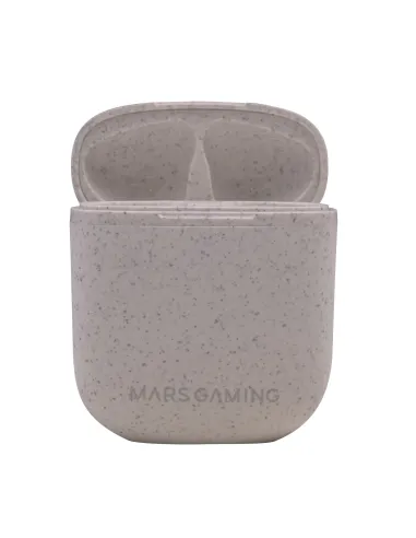 Mars Gaming MHI-ECO, Auriculares Inalámbricos TWS Ecológicos, Bluetooth 5.1, Micrófono, Material Orgánico Wheat Straw