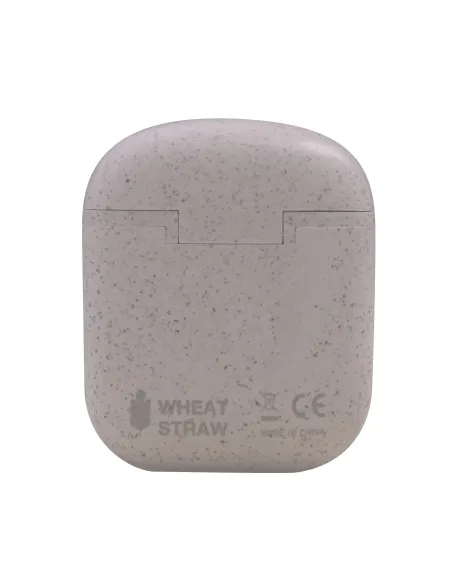 Mars Gaming MHI-ECO, Auriculares Inalámbricos TWS Ecológicos, Bluetooth 5.1, Micrófono, Material Orgánico Wheat Straw