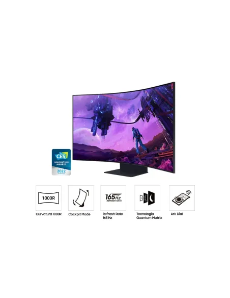 Samsung Odyssey ARK pantalla para PC 139,7 cm (55") 3840 x 2160 Pixeles 4K Ultra HD Negro