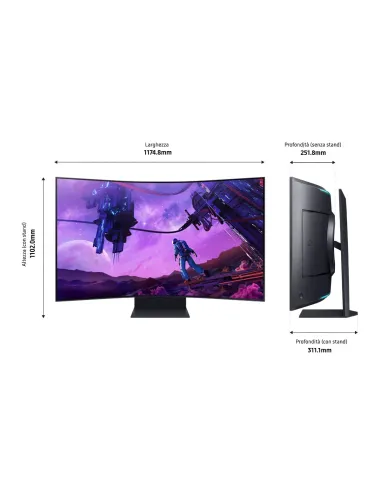 Samsung Odyssey ARK pantalla para PC 139,7 cm (55") 3840 x 2160 Pixeles 4K Ultra HD Negro