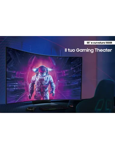 Samsung Odyssey ARK pantalla para PC 139,7 cm (55") 3840 x 2160 Pixeles 4K Ultra HD Negro