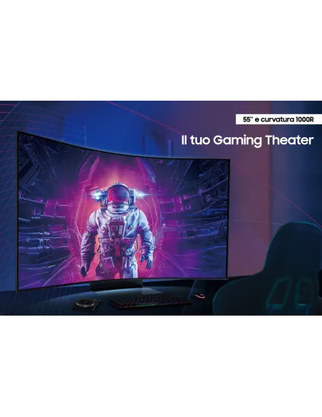 Samsung Odyssey ARK pantalla para PC 139,7 cm (55") 3840 x 2160 Pixeles 4K Ultra HD Negro