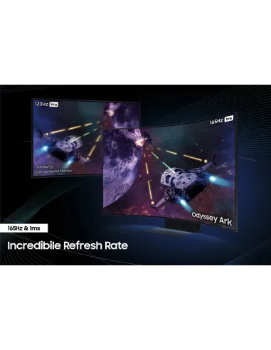 Samsung Odyssey ARK pantalla para PC 139,7 cm (55") 3840 x 2160 Pixeles 4K Ultra HD Negro