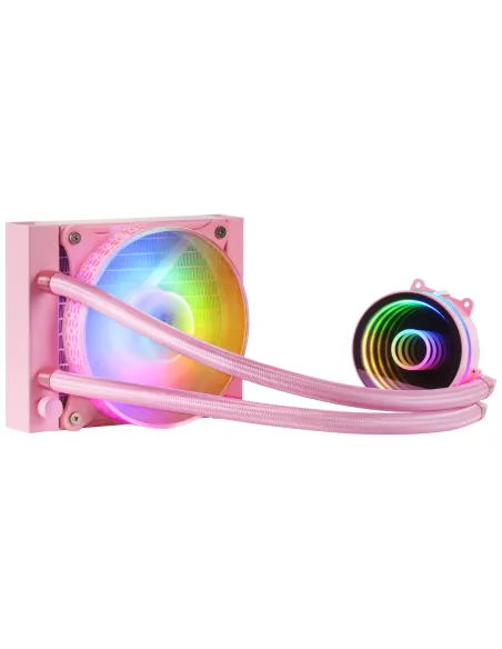 Mars Gaming ML-ONE120, Refrigeración Líquida CPU, TDP 200 W, Espejo Infinito, Ventilador FRGB Silencioso, Multisocket