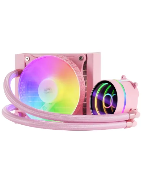 Mars Gaming ML-ONE120, Refrigeración Líquida CPU, TDP 200 W, Espejo Infinito, Ventilador FRGB Silencioso, Multisocket