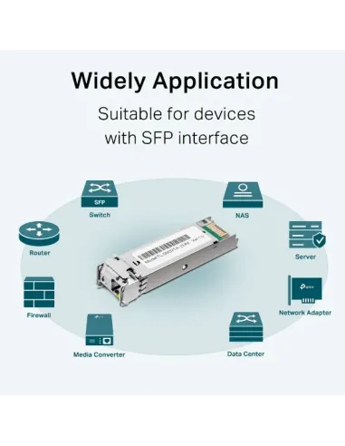 TP-Link TL-SM321A red modulo transceptor Fibra óptica 1250 Mbit s SFP