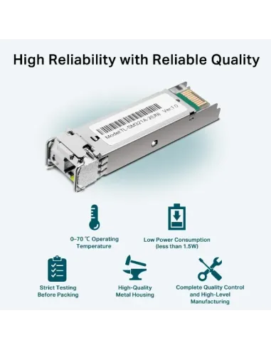 TP-Link TL-SM321A red modulo transceptor Fibra óptica 1250 Mbit s SFP