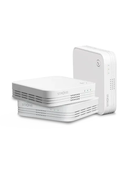 Strong WI-FI MESH HOME TRIO PACK 1200 Doble banda (2,4 GHz / 5 GHz) Wi-Fi 5 (802.11ac) Blanco 3 Interno