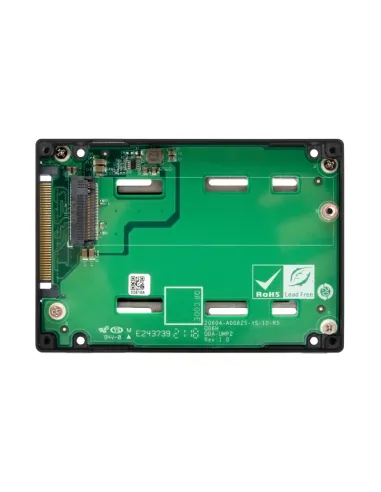 QNAP QDA-UMP4 caja para disco duro externo Caja externa para unidad de estado sólido (SSD) Negro 2.5"