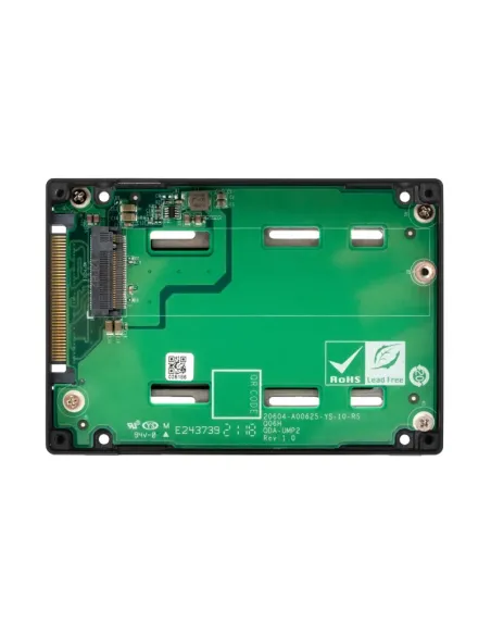 QNAP QDA-UMP4 caja para disco duro externo Caja externa para unidad de estado sólido (SSD) Negro 2.5"