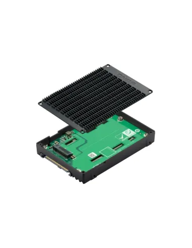 QNAP QDA-UMP4 caja para disco duro externo Caja externa para unidad de estado sólido (SSD) Negro 2.5"