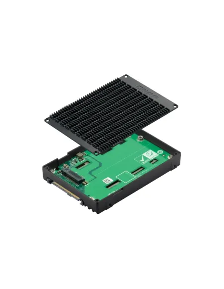 QNAP QDA-UMP4 caja para disco duro externo Caja externa para unidad de estado sólido (SSD) Negro 2.5"