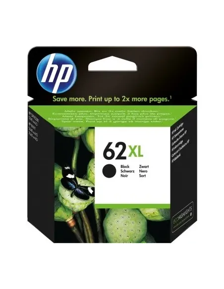 HP Cartucho de tinta original HP 62XL de alta capacidad negro