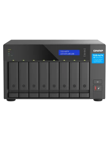 QNAP TVS-h874 NAS Torre Intel® Core™ i5 i5-12400 32 GB DDR4 0 TB QuTS hero Negro