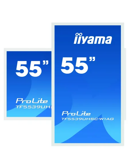iiyama ProLite TF5539UHSC-W1AG pantalla para PC 139,7 cm (55") 3840 x 2160 Pixeles 4K Ultra HD LED Pantalla táctil