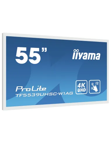 iiyama ProLite TF5539UHSC-W1AG pantalla para PC 139,7 cm (55") 3840 x 2160 Pixeles 4K Ultra HD LED Pantalla táctil