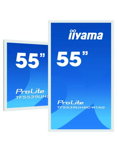 iiyama ProLite TF5539UHSC-W1AG pantalla para PC 139,7 cm (55") 3840 x 2160 Pixeles 4K Ultra HD LED Pantalla táctil