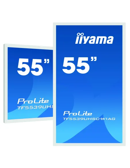 iiyama ProLite TF5539UHSC-W1AG pantalla para PC 139,7 cm (55") 3840 x 2160 Pixeles 4K Ultra HD LED Pantalla táctil