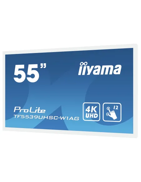 iiyama ProLite TF5539UHSC-W1AG pantalla para PC 139,7 cm (55") 3840 x 2160 Pixeles 4K Ultra HD LED Pantalla táctil
