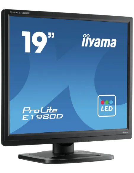 iiyama ProLite E1980D-B1 LED display 48,3 cm (19") 1280 x 1024 Pixeles XGA Negro