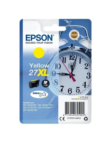 Epson Alarm clock Singlepack Yellow 27XL DURABrite Ultra Ink