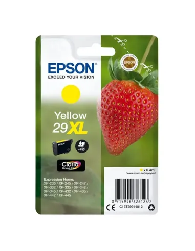 Epson Strawberry Singlepack Yellow 29XL Claria Home Ink