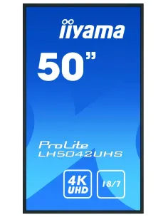 iiyama LH5042UHS-B3 pantalla de señalización Pizarra de caballete digital 125,7 cm (49.5") VA 500 cd   m² 4K Ultra HD Negro 2