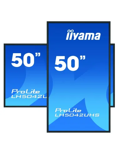 iiyama LH5042UHS-B3 pantalla de señalización Pizarra de caballete digital 125,7 cm (49.5") VA 500 cd   m² 4K Ultra HD Negro