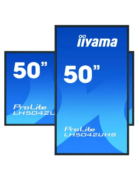 iiyama LH5042UHS-B3 pantalla de señalización Pizarra de caballete digital 125,7 cm (49.5") VA 500 cd   m² 4K Ultra HD Negro