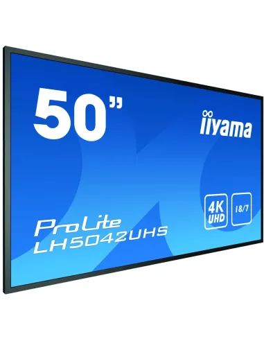 iiyama LH5042UHS-B3 pantalla de señalización Pizarra de caballete digital 125,7 cm (49.5") VA 500 cd   m² 4K Ultra HD Negro