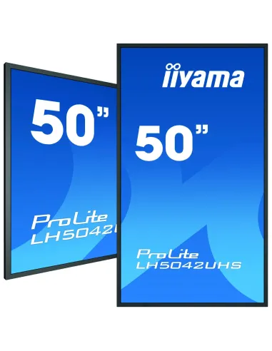 iiyama LH5042UHS-B3 pantalla de señalización Pizarra de caballete digital 125,7 cm (49.5") VA 500 cd   m² 4K Ultra HD Negro