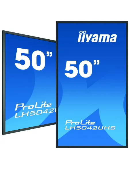 iiyama LH5042UHS-B3 pantalla de señalización Pizarra de caballete digital 125,7 cm (49.5") VA 500 cd   m² 4K Ultra HD Negro