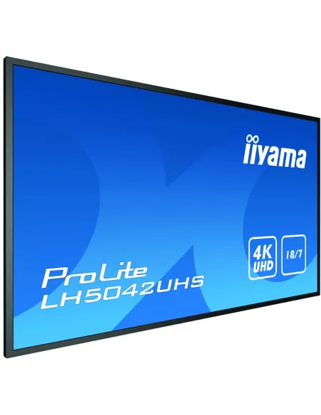 iiyama LH5042UHS-B3 pantalla de señalización Pizarra de caballete digital 125,7 cm (49.5") VA 500 cd   m² 4K Ultra HD Negro