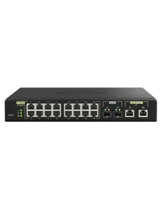 QNAP QSW-M2116P-2T2S switch Gestionado L2 2.5G Ethernet Energía sobre Ethernet (PoE) Negro