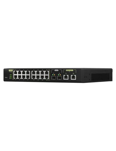 QNAP QSW-M2116P-2T2S switch Gestionado L2 2.5G Ethernet Energía sobre Ethernet (PoE) Negro
